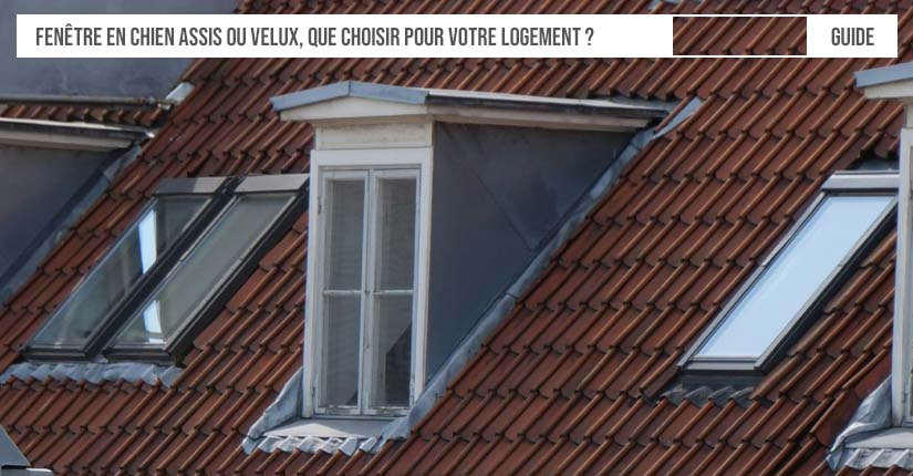 Image fenêtre en chien assis et fenêtre de toit velux