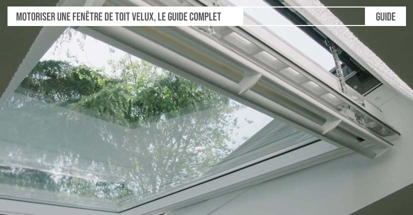 Fenêtre de toit velux motorisée