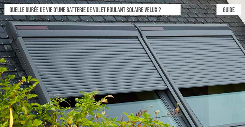 Photo de volet roulant solaire velux